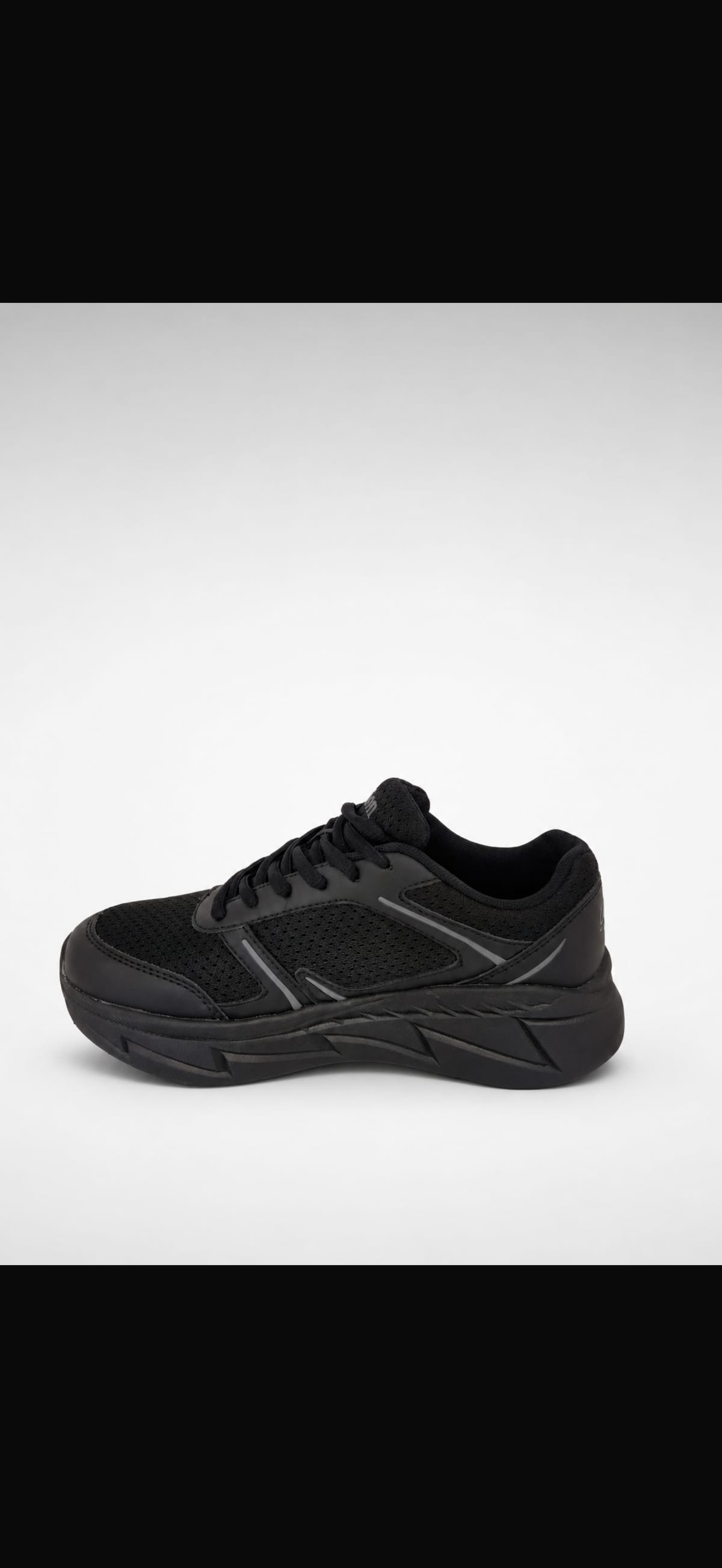 Orion sneaker all black side view
